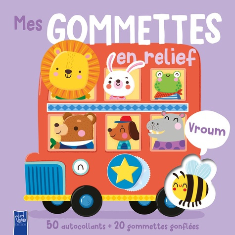 Vroum. 50 autocollants   20 gommettes gonflées