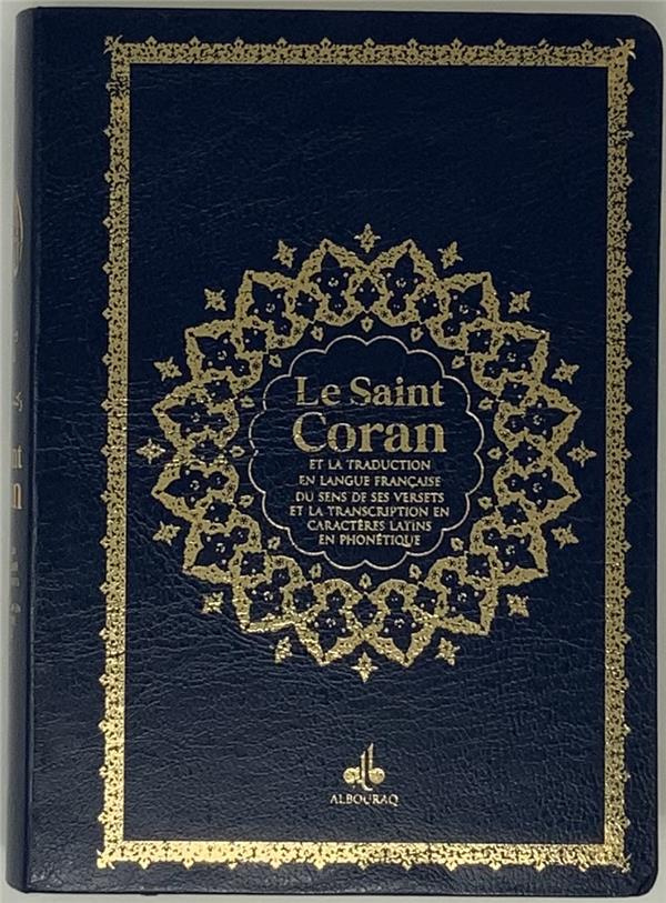 Le Saint Coran - Arabe français phonétique - souple - format moyen (13x17 cm) - Noir