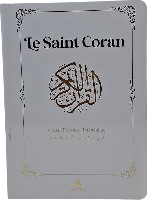 Le Saint Coran Petit format - Blanc - Arabe Français Phonétique