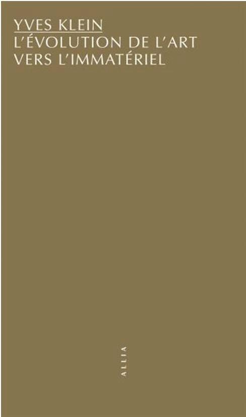 L'évolution de l'Art vers l'immatériel