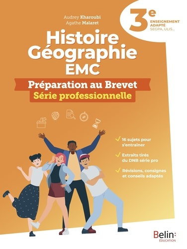 Histoire-Géographie EMC 3e Mes cahiers Segpa. Préparation au brevet, Edition 2025