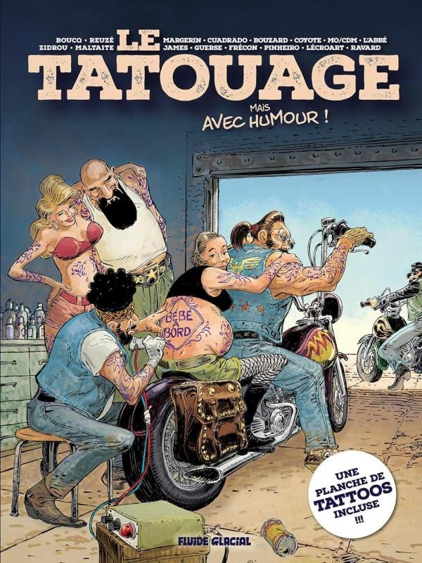 Le tatouage, mais avec humour ! Avec 1 planche de tatouages