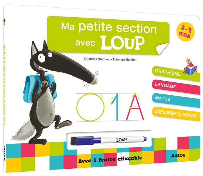 Ma petite section avec loup. Avec 1 feutre effaçable