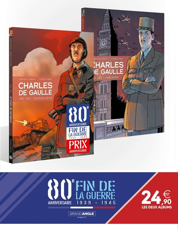 Charles de Gaulle Tomes 2 et 3 : 80 ans de la guerre 39/45. Pack en deux volumes. Tome 2, 1939-1940
