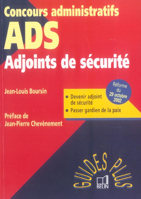Boursin_Jean-Louis_Chev_nement_Jean-Pierre-Adjoints_de_s_curit_._Devenir_ADS_Passer_gardien_de_la_paix-9782701134574_0