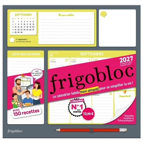 COLLECTIF-Frigobloc_Hebdomadaire_2027_-_Calendrier_d_organisation_familiale_sem_de_sept._2026_d_c._2027_-9791070160695_0