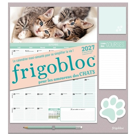 COLLECTIF-Frigobloc_Mensuel_Chats_2027_-_Calendrier_mois_de_sept._2026_d_c._2027_-9791070160831_0