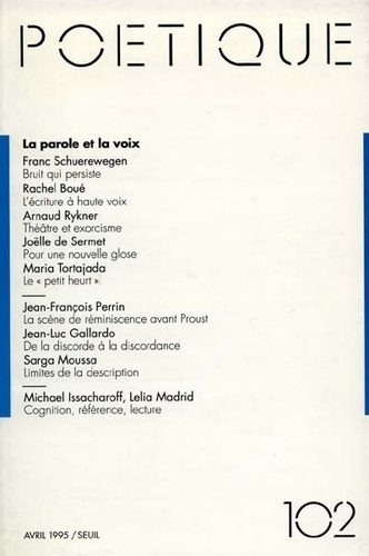 COLLECTIF-Po_tique_N_102_La_parole_et_la_voix-9782020254175_0