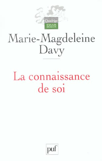 Davy_Marie-Madeleine-La_connaissance_de_soi-9782130542889_0