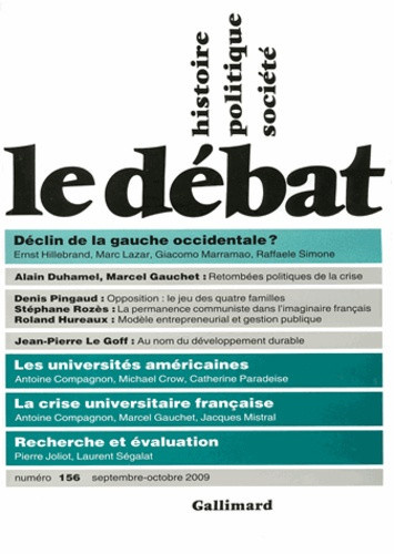 Gauchet_Marcel_Collectif_Lazar_Marc_Marramao_G-Le_D_bat_156_D_clin_de_la_gauche_occidentale_-9782070126774_0