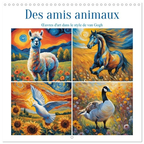 HEILAND_SABINE-AMIS_ANIMAUX_CALENDRIER_MURAL_CARRE_2026_-_UVRES_D_ART_INSPIREES_PAR_UN-9783457724286_0
