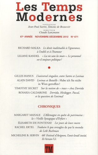 Lanzmann_Claude_Collectif-Les_Temps_Modernes_671_Les_Temps_Modernes_Tome_671-9782070139460_0