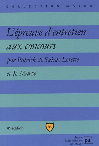 Marze_Joseph_Sainte_Lorette_Patrick_de-L_preuve_d_entretien_aux_concours-9782130547921_0