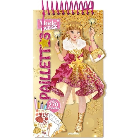 SHIILIA-Carnet_cr_atif_Mode_Academy_Paillettes_avec_un_bracelet_._Avec_170_stickers-9782809694215_0