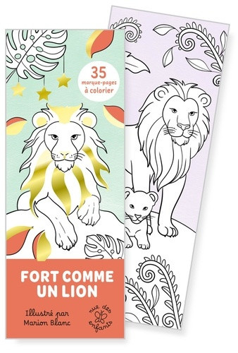blanc-marion-marque-pages-fort-comme-un-lion-35-marque-pages-a-colorier_0