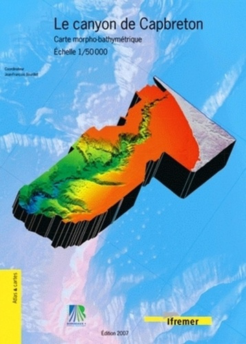 bourillet-jean-le-canyon-de-capbreton-carte-morpho-bathymetrique-echelle-1-50-000_0