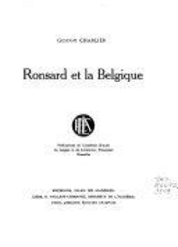 charlier-gustave-ronsard-et-la-belgique_0