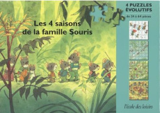 LES 4 SAISONS DE LA FAMILLE SOURIS - 4 PUZZLES EVOLUTIFS - IWAMURA KAZUO