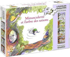 MINUSCULETTE ET L'ARBRE DES SAISONS - 4 PUZZLES EVOLUTIFS - DAVENIER/KIMIKO