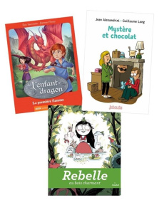 MHF Lecture-compréhension CE2. Pack des 3 ouvrages : L'enfant-dragon Tome 1, La première flamme ; My - COLLECTIF