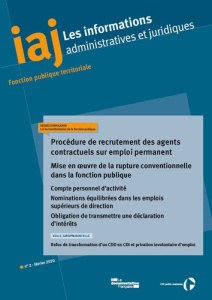 Les informations administratives et juridiques N° 2, mars 2020 : Procédure de recutement des agents - CENTRE INTERDEPARTEM