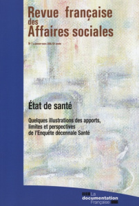 Revue française des Affaires sociales N° 1, Janvier-mars 2008 : Etat de santé : quelques illustratio - Moisy Muriel