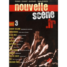 Nouvelle scène.fr. Tome 3, 12 titres pour piano, chant, guitare, tablure