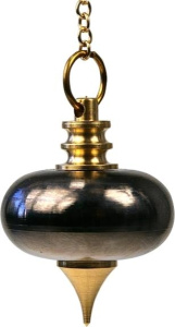 PENDULE ARCHITECTE EN METAL ET ANTHRACITE BRILLANT