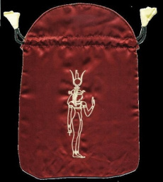 BOURSE SATIN BORDEAUX - CLEOPATRE