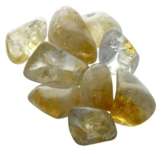 PIERRES ROULEES CITRINE (AMETHYSTE CHAUFFEE AA) - TAILLE M - SACHET 1 KG