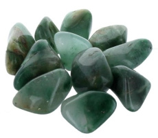 PIERRES ROULEES CALCEDOINE VERTE - TAILLE M - SACHET 1 KG