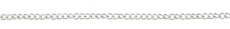 Chaîne 50 cm maille gourmette Métal argenté