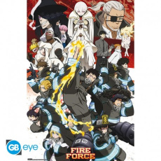 Fire Force - Poster roulé filmé 91,5 x 61 cm : Key Art Saison 2 - Collectif