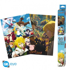 THE SEVEN DEADLY SINS - SET 2 POSTERS CHIBI 52X38 - SERIE 1 - COLLECTIF