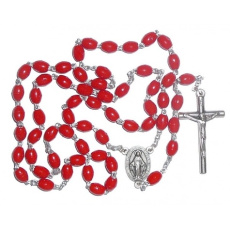 Chapelet perle rouge - prier le chapelet