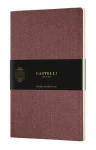 Cahier Quaderno Harris Grand format ligné Maple Red - CASTELLI