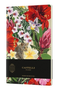 Cahier Quaderno Eden Grand format ligné Léopard - CASTELLI