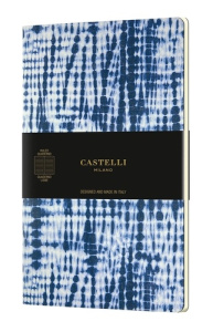 Cahier Quaderno Shibori Grand format ligné Jute - CASTELLI