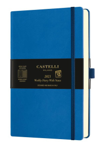 Agenda 2023 semainier grand format Aquarela Blue sea - CASTELLI