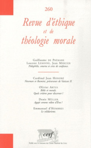 Revue d'éthique et de théologie morale N° 260, Septembre 2010 - Lemoine Laurent ; Mercier Jean ; Honoré Jean ; Art