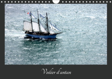 VOILIERS D'ANTAN (CALENDRIER MURAL 2019 DIN A4 HORIZONTAL) - PHOTOS AERIENNES D'ANCIENS VOILIERS (CA - FREDERIC BOURRIGAUD