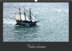 VOILIERS D'ANTAN (CALENDRIER MURAL 2019 DIN A3 HORIZONTAL) - PHOTOS AERIENNES D'ANCIENS VOILIERS (CA - FREDERIC BOURRIGAUD