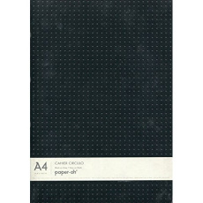 Cahier Circulo Noir sur Gris / Gris sur Noir A4 Non-ligné - PAPER-OH