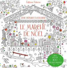 Le marché de Noël. Livre dépliant à colorier - Russell Ruth