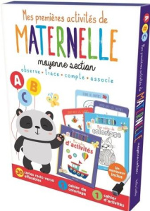 Mes premières activités de maternelle moyenne section. Avec 30 cartes recto verso effaçables, 1 cahi - Chabot Claire