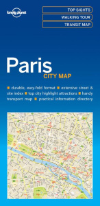 PARIS CITY MAP 1ED -ANGLAIS- - LONELY PLANET