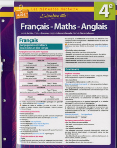 Français, Math, Anglais 4e - Lisle Isabelle de ; Rousseau Philippe ; Lallement-