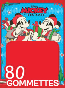 80 gommettes Mickey et ses amis. Noël