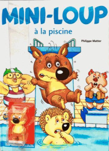 Mini-Loup : Mini-Loup à la piscine. Avec 1 figurine - Matter Philippe