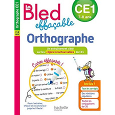 Le BLED effaçable Orthographe CE1. Edition 2018 - Couque Claude